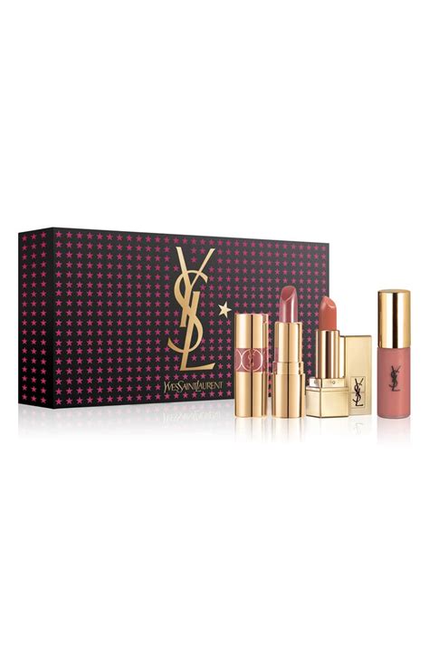 ysl mini lip wardrobe gift set|Mini Lip Wardrobe Holiday Gift Set ($56 value) .